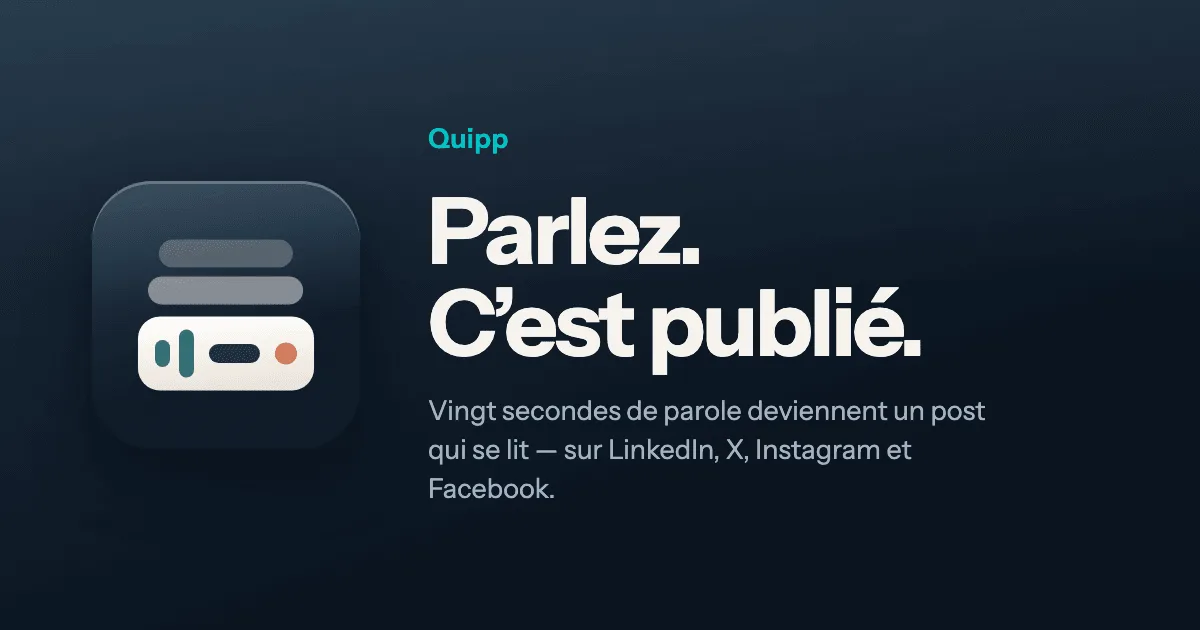 Chegou o Quipp: as suas redes sociais, por voz