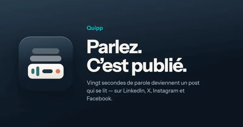 Chegou o Quipp: as suas redes sociais, por voz