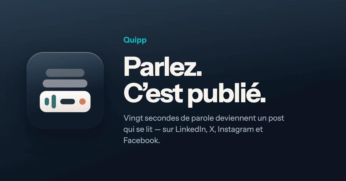 Chegou o Quipp: as suas redes sociais, por voz