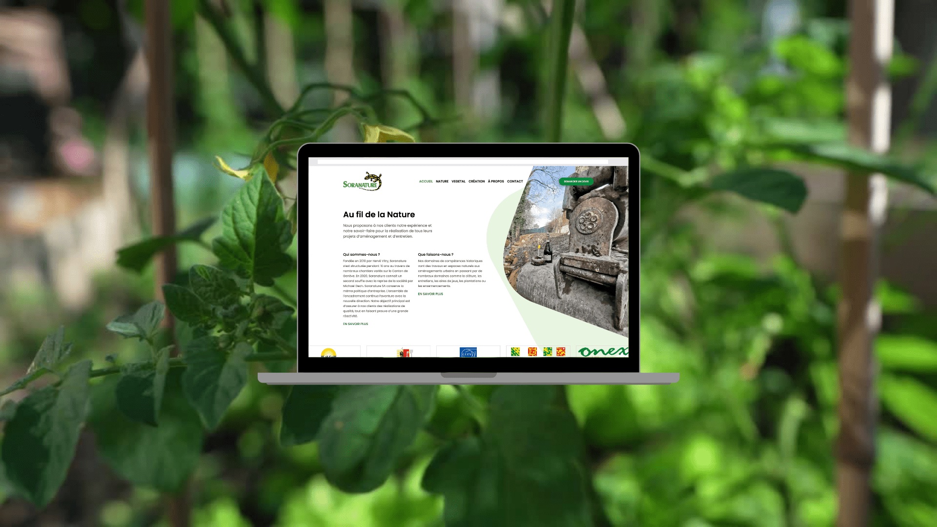 Um site institucional para a paisagista Soranature